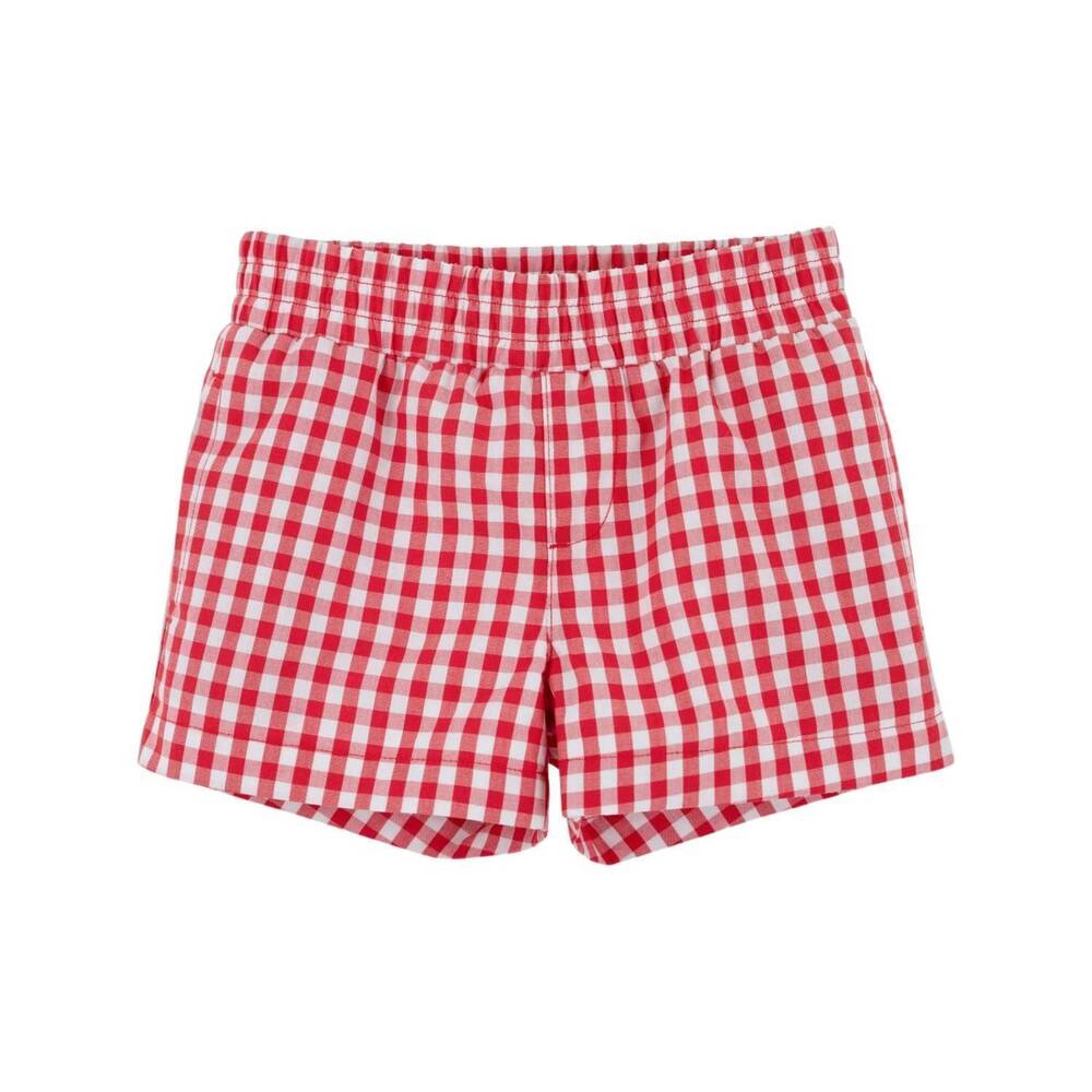 NEW THE BEAUFORT BONNET COMPANY kid's sheffield shorts in richmond red gingham
